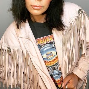 *SOLD* Vintage Fringe Leather Jacket